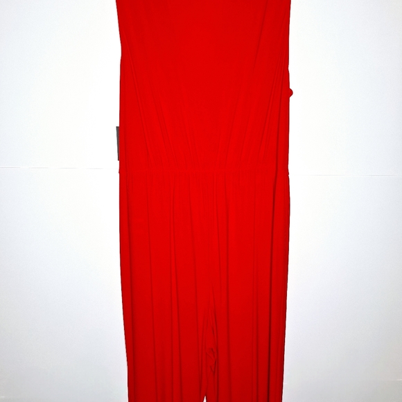 NWT Marina brand " The Jump into Something Red" plus-size jumpsuit size 2X. - Picture 2 of 7